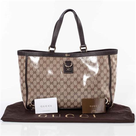 gucci monogram abbey tote gold|authentic Gucci tote bag.